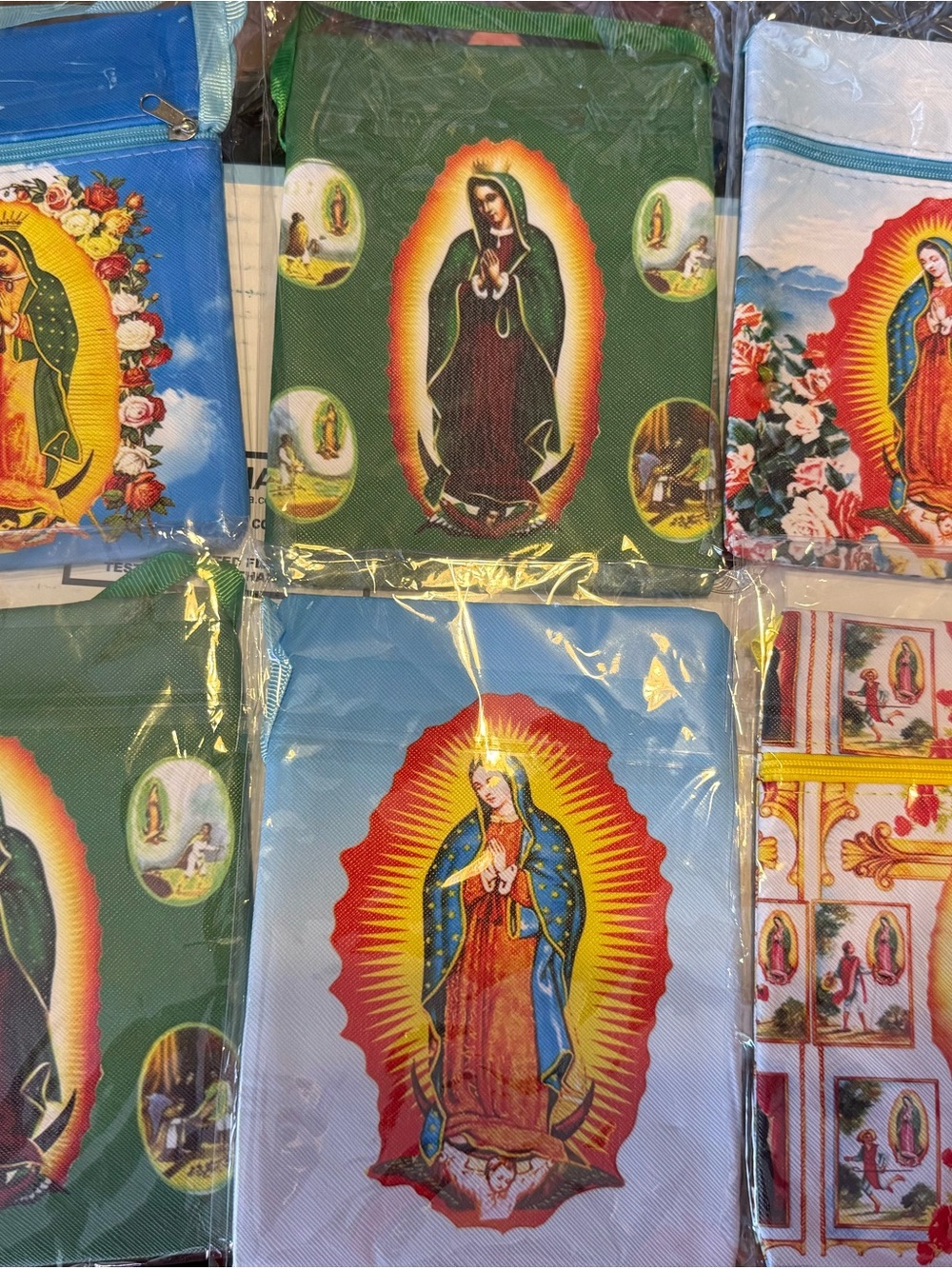 Bundle of 6 religious sling bags Religious Pouch multi colors